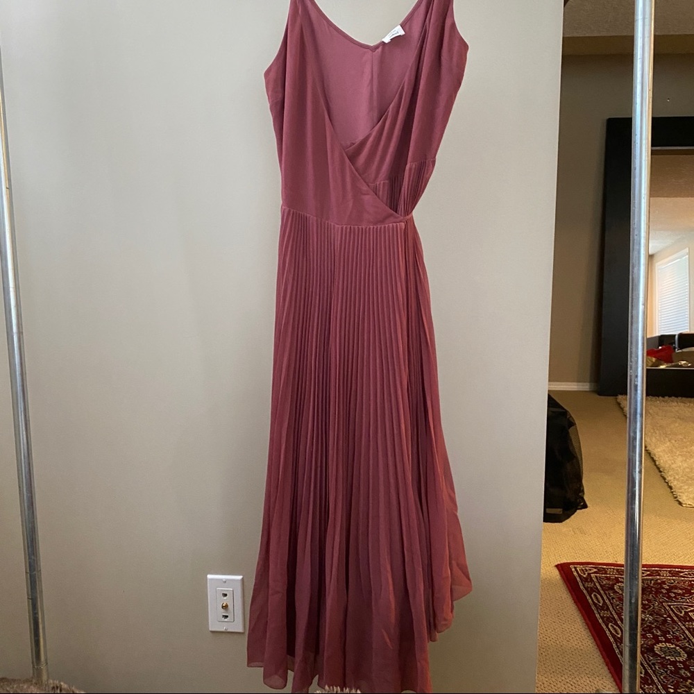 Wilfred Burgundy Wrap Dress - Size S